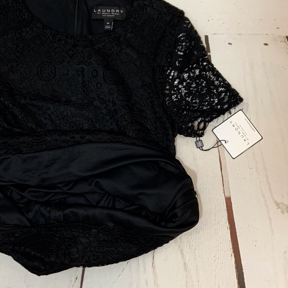 LAUNDRY by SHELLI SEGAL Black Dress NWT Sz 8P - Picture 7 of 10